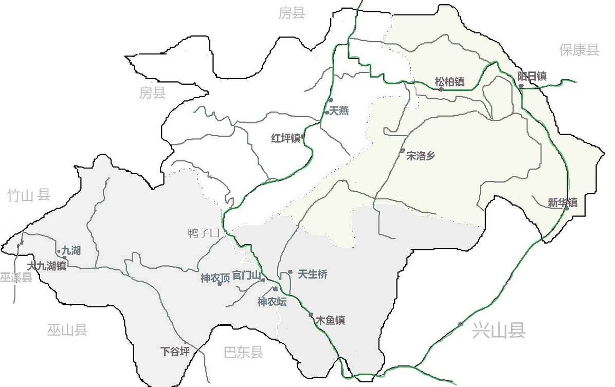神农架地图