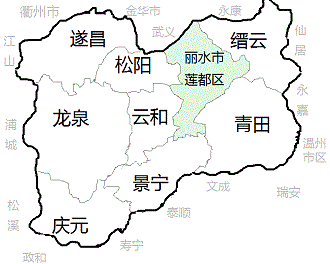 丽水地图